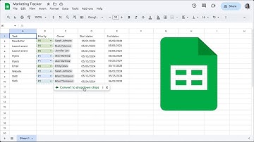 Google Sheets now lets you Easily Convert Data to Dropdown Chips