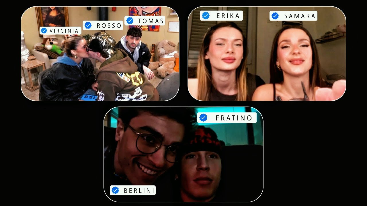 ANDREA FRATINO,SIMONE BERLINI, SAMARA ED ERIKA PARLANO DELLA CONVIVENZA DEL ROSSO E VIRGINIA!