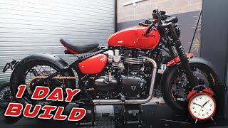 Rebuilding a Triumph Bobber in JUST 1 DAY  Dawn to Dusk Challenge