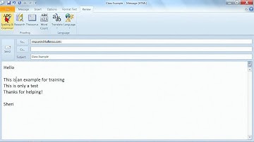 Microsoft Outlook 2010 Tutorial: Spell Check a Message | K Alliance