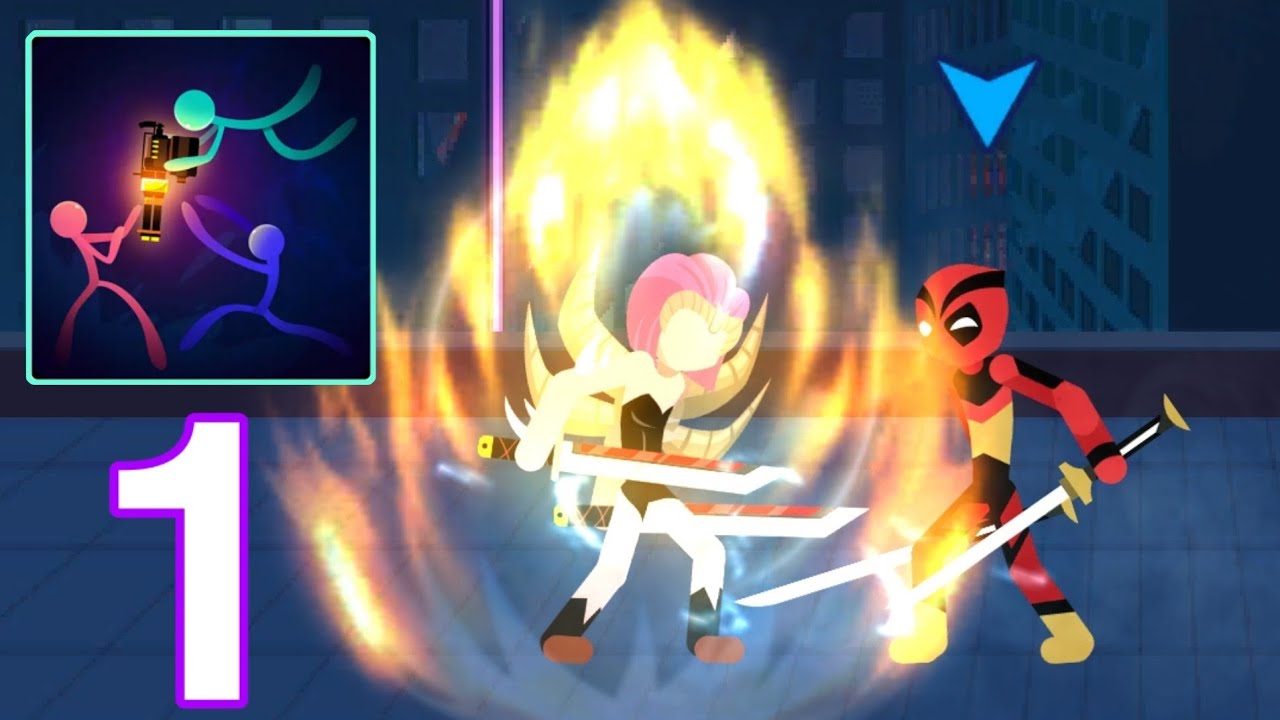 Stickman Fighter Infinity All Levels Gameplay Walkthrough (Android/iOS) - Super Action Heroes
