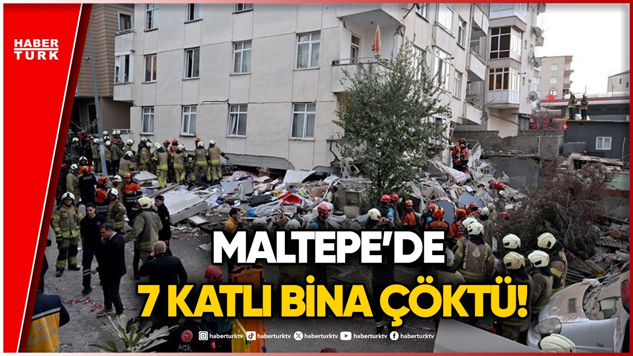 #SONDAKİKA - Maltepe'de 7 Katlı Bina Çöktü! Arama Kurtarma Çalışmaları Başladı