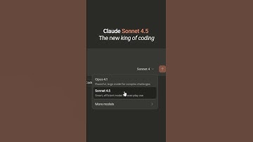 Claude Sonnet 4.5 - The new king of coding? #shorts