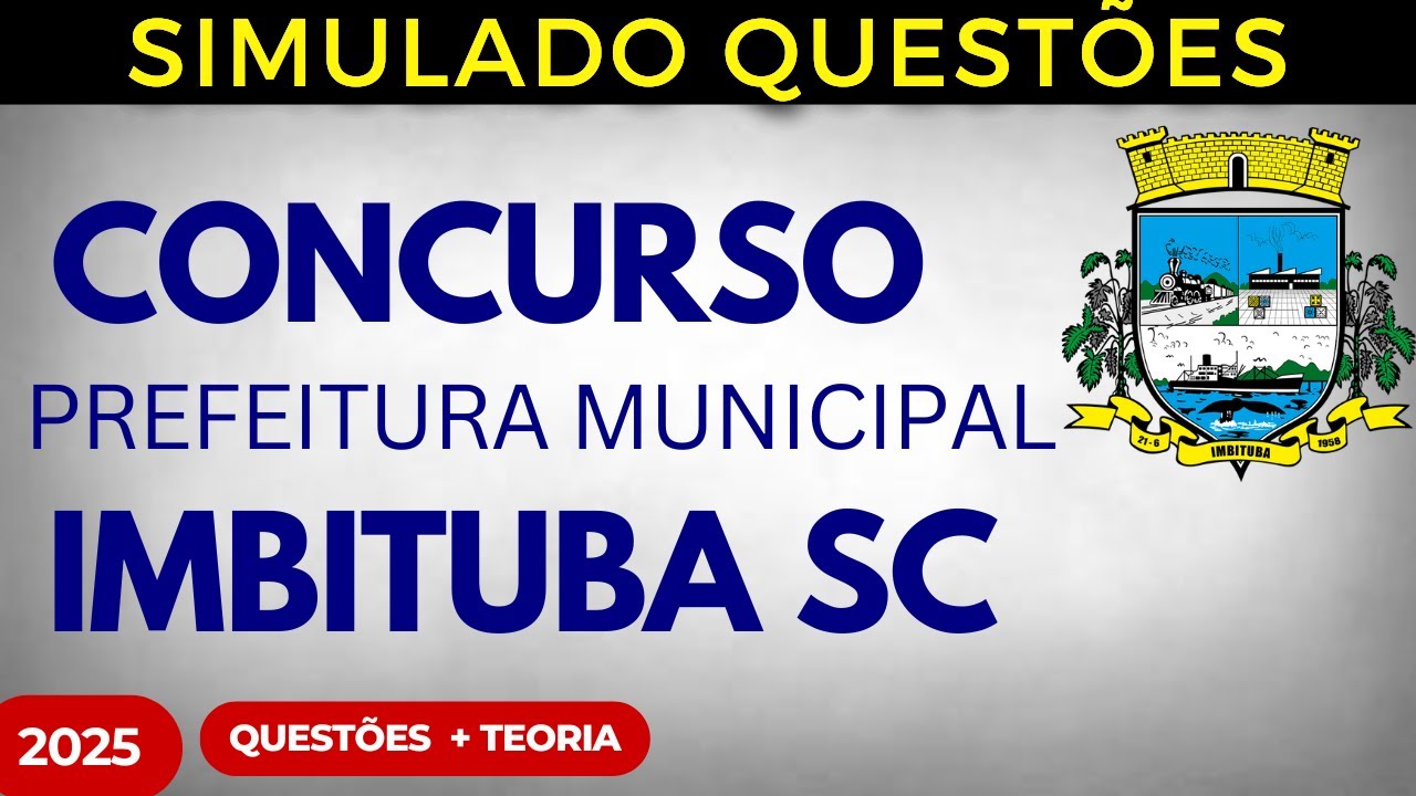 SIMULADO QUESTÕES Imbituba SC Aula 03 Lei Orgânica Municipal 2025