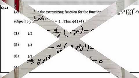 calculus of variations dec 2019 solution of problem by Ramanujan institute