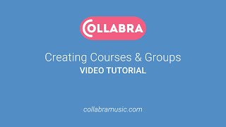 Creating Courses & Groups