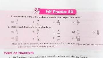 new learning composite maths class 6 self practice 7d | 6th self practice 7d| clas 6 fraction
