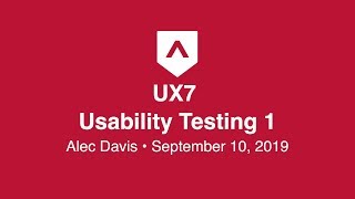 Usabilty Testing 1