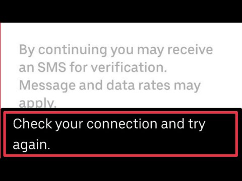 Uber Fix Check your connection and try again error problem solve