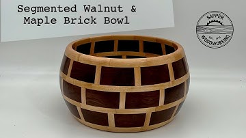 Wood Turning a Segmented Bowl from Walnut and Maple