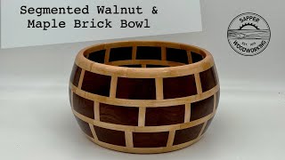 Wood Turning a Segmented Bowl from Walnut and Maple