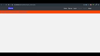 timeline project login update error messages using AJAX