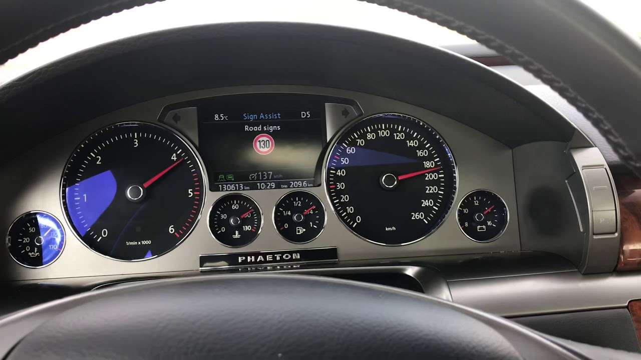 VW Phaeton 3.0 Tdi 239 ps 2012 , 160-242/kmh - YouTube