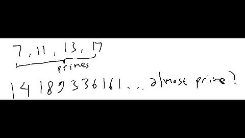 Consultant Explains Maths: Numbers that are Almost Prime, and Almost Prime Numbers