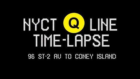 OpenBVE: NYCTA Q Line Time-Lapse from 96th St-2nd Av to Coney Island