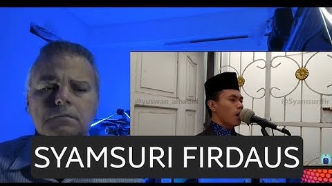 🇮🇩 Reacting to the Adzan recited by Syamsuri Firdaus, an international Qori.