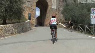商用Okの動画素材Tuscany Bicycle At Monteriggioni