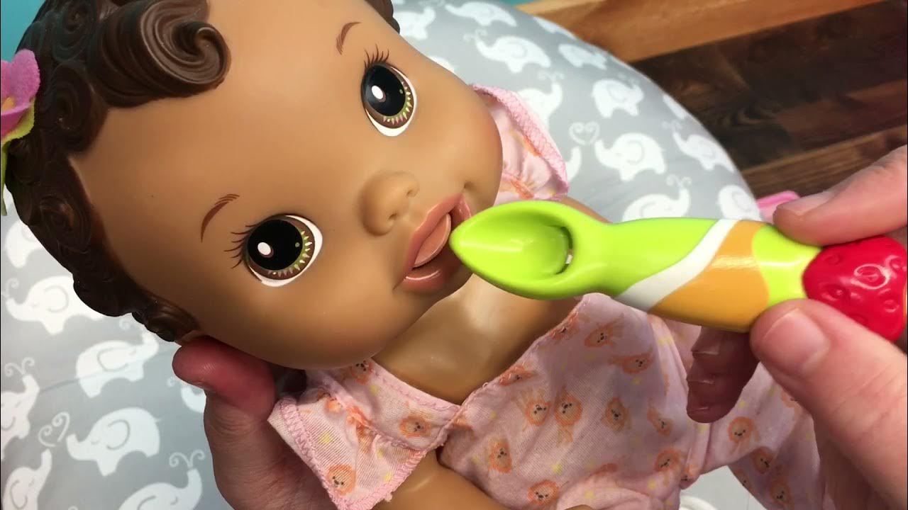 Feeding Baby Alive Doll Noel Strawberry Yogurt YouTube