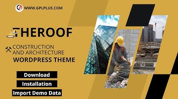TheRoof – Construction And Architecture WordPress Theme Download, Installation and Import Demo Data