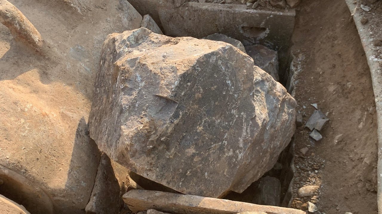 WORLD'S BIGGEST Rock Crusher DESTROYSGIANT Mountain Stone! #crushing #viralvideo 🥵