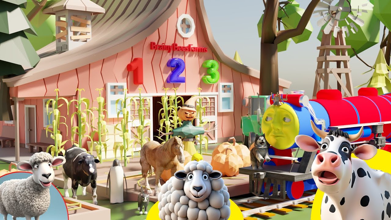 123 Number Song | Numbers on Train | Learning for Kids | #kidslearning ...