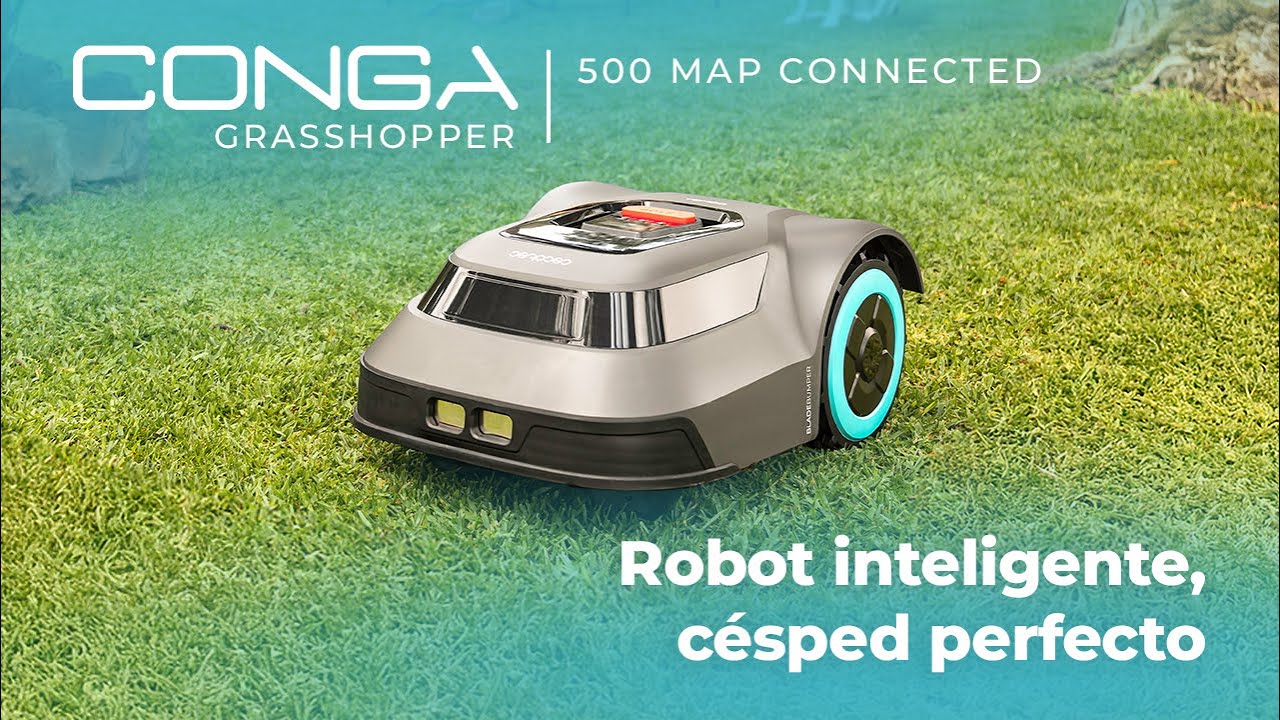 Robot cortacésped Conga GrassHopper 500 Map Connected para superficies de hasta 500 m2.