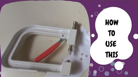 How to use a pearl/bead fixing machine.