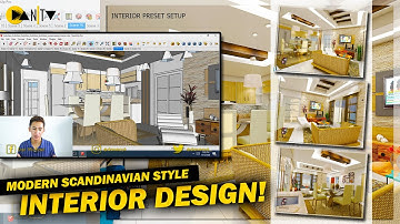HOW TO: Sketchup + Vray Tutorial: Modern Scandinavian Styled Interior | Vray Interior | Dan TV
