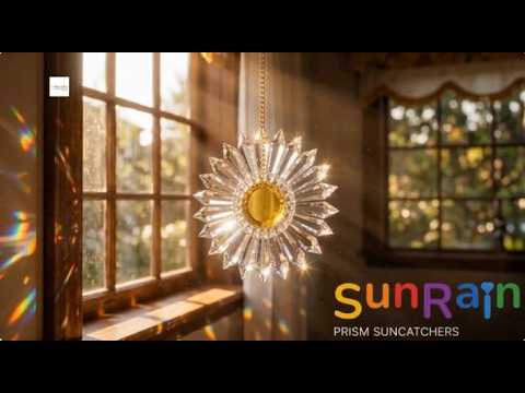 Introducing...SunRain Handmade Prism Suncatchers...UNIQUE...NEW   Turn Sunlight Into Joyful Rainbows