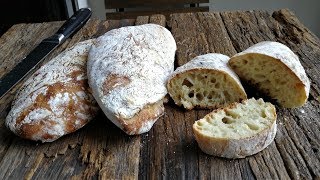 How to make CIABATTA BREAD with original Italian recipe