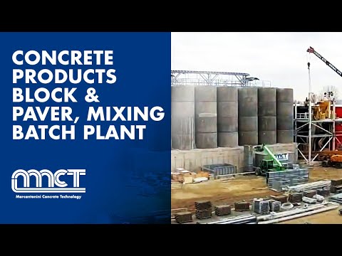 Concrete Products, Block & Paver, Mixing Batch Plant, Concrete Flying bucket - Hungary (MCT Italy)