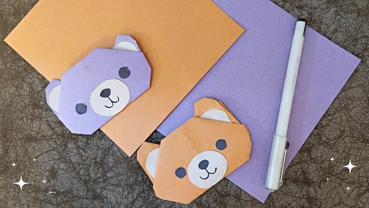 Easy Origami Bear 🐻 Paper Craft cute animal 🤗 
