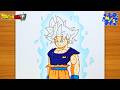 Goku Drawing | How to Draw Goku MUI Easy Step by Step