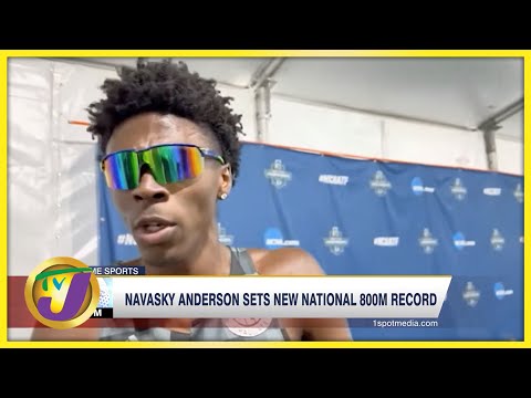Navasky Anderson Sets New National 800m Record - June 11 2022