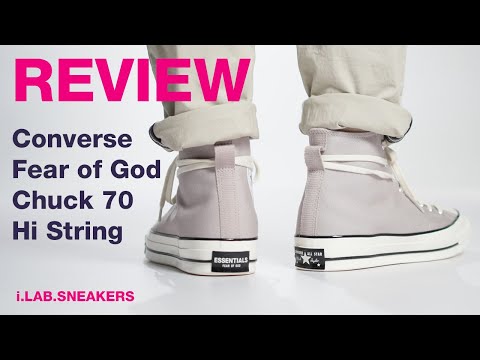 [REVIEW] 당첨되기전에 한번 보시죠! 컨버스 피어오브갓 에센셜 척70 하이 스트링 리뷰 Fear of God Chuck 70 Hi String 168219C REVIEW