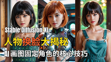 [stable diffusion 教程 2024] Stable Diffusion换脸方法大揭秘 | AI画图固定角色的核心技巧