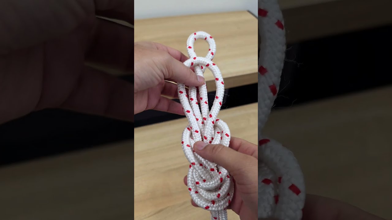 How To Tie A Figure Eight Double Loop Knot In 30 Seconds Shorts