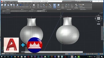 AUTOCAD 3D KHMER TUTORIAL | How to Use  Revolve  in Auto CAD 2018 | Lesson 06