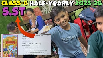 Class-6 Sst/ Half Yearly Exam Question Paper New Sylabus || Model Paper For Session 2025-26 ||