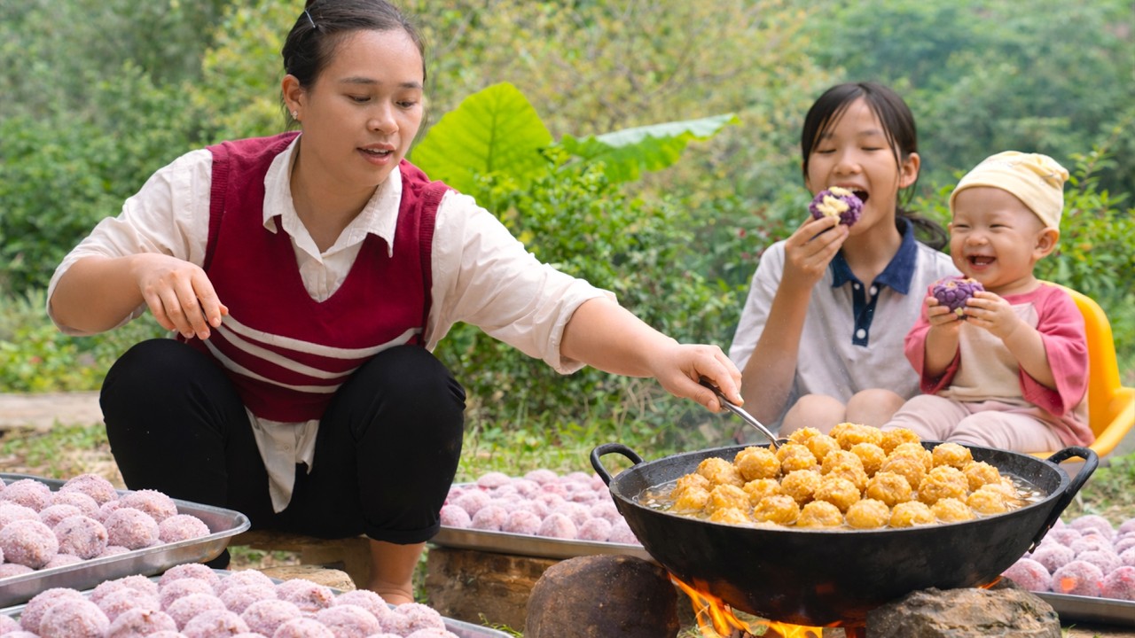 Secret Family Recipe! Mom’s Crispy Taro Cakes Taste Absolutely Amazing