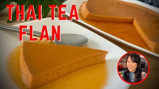 Thai Milk Tea Flan Dessert | Neena's Thai Kitchen