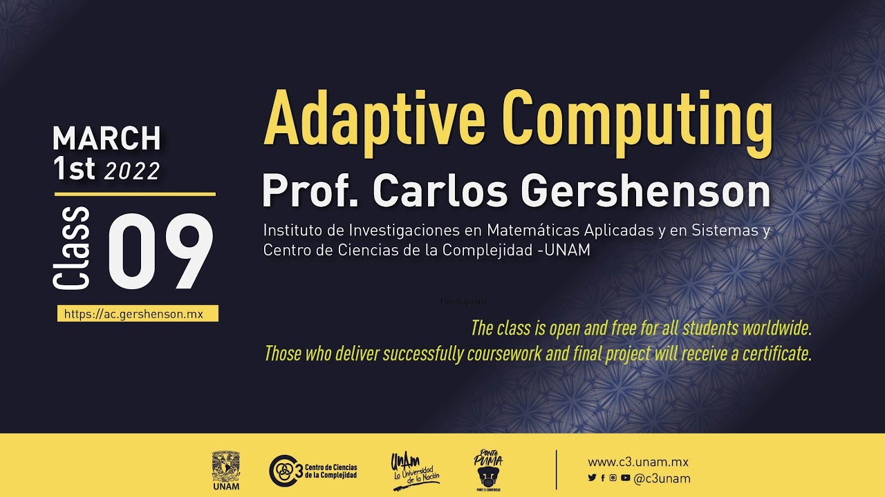 Adaptive Computing Class 09 - Fragility, Robustness & Antifragility - Prof. Carlos Gershenson