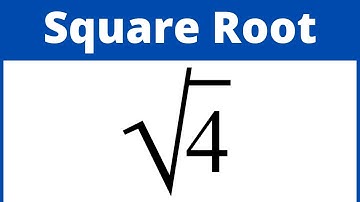Square root of 4 using factor tree