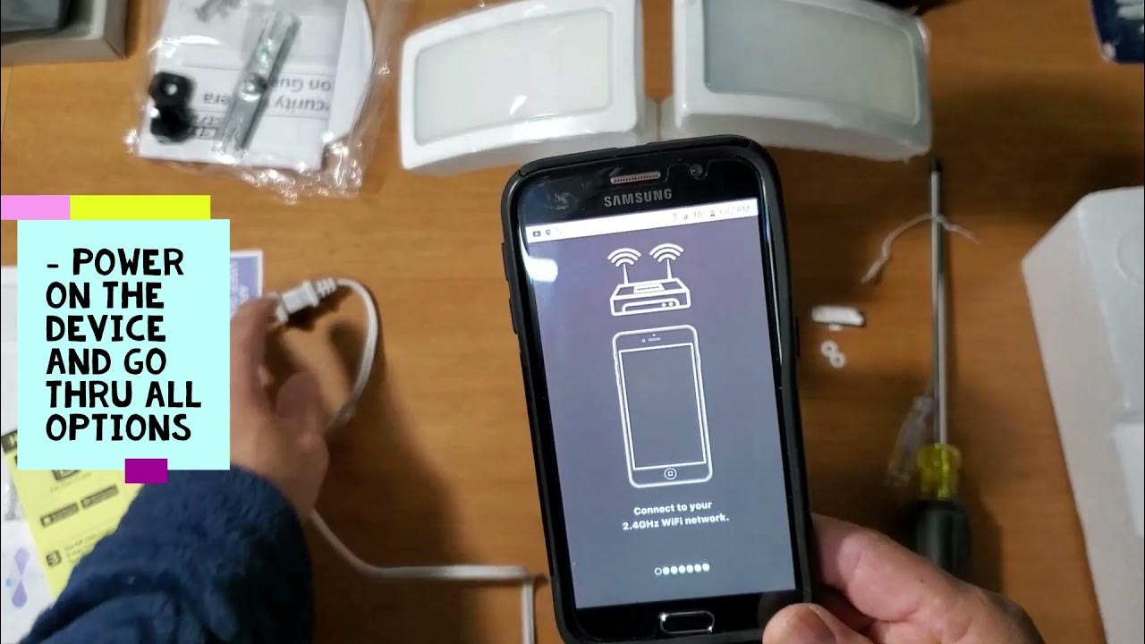 Feit Floodlight Security Camera Quick Set up YouTube