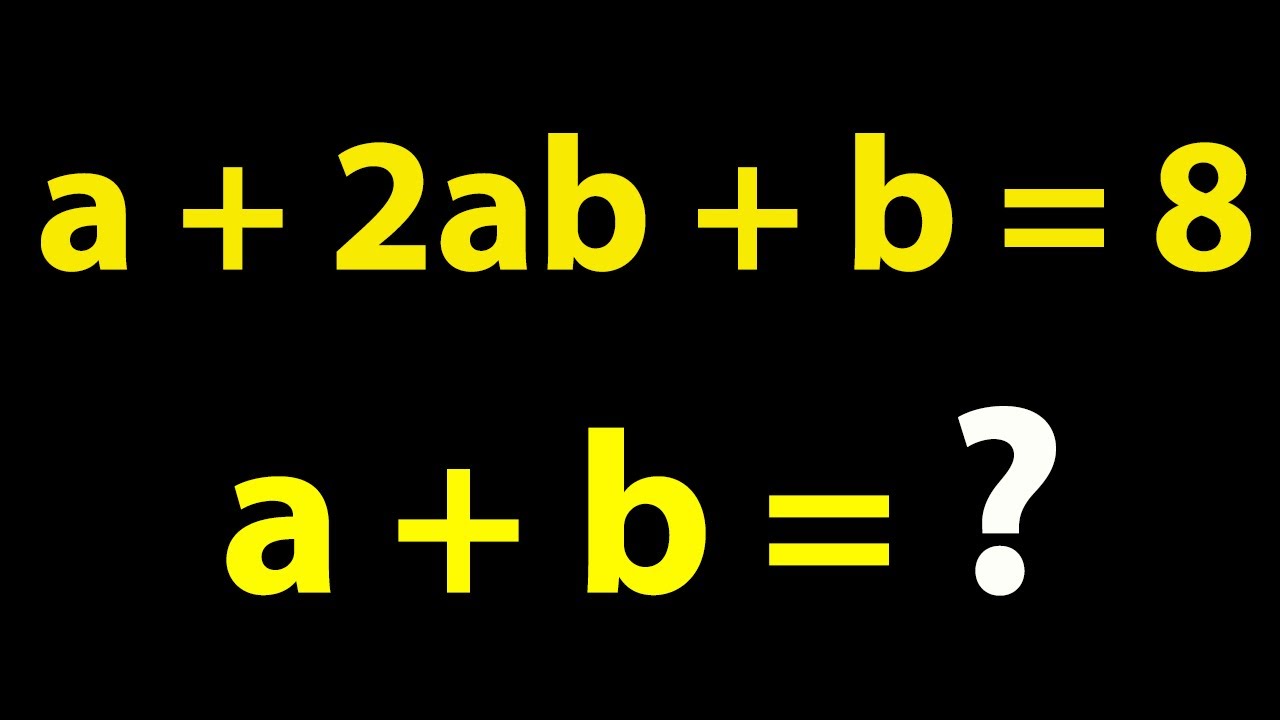Math Olympiad | Tricky Algebra Question ( Best Trick!!! ) - YouTube