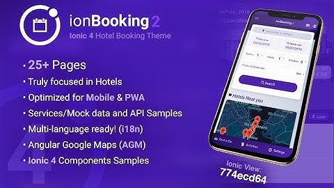 ionBooking2 - Ionic 4 Hotel Booking Theme