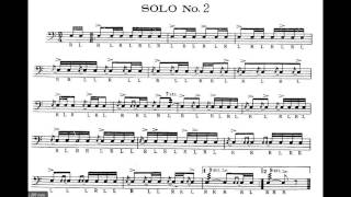 Charley Wilcoxon - 150 rudimental solo n°2(music notes)