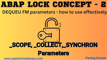 3. Dequeue Function Module   How to Use to unlock the entries   all parameters explained