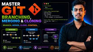 5.2 Master Git Branching, Merging & Cloning in 1 Shot | switch, merge, & clone | DevOps