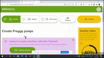 Tutorial game di Educaplay Froggy Jumps